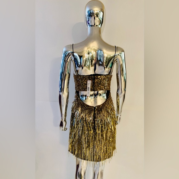 Alice + Olivia Fifi Embellished Sequin Fringe Dress - Picture 13 of 15